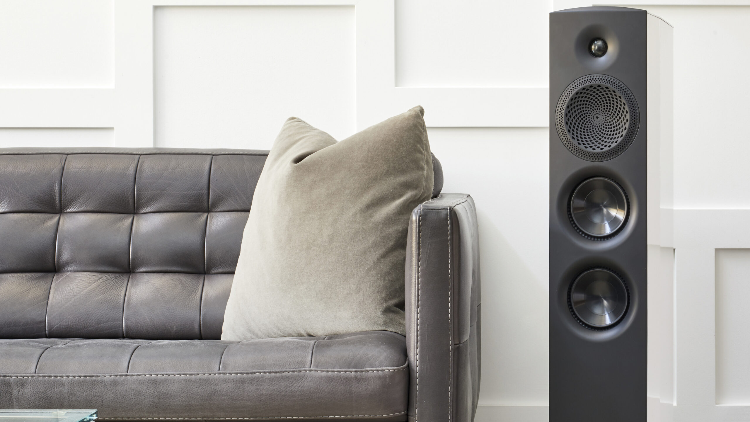 Paradigm Premier 800F parlante de piso HiFi en living moderno