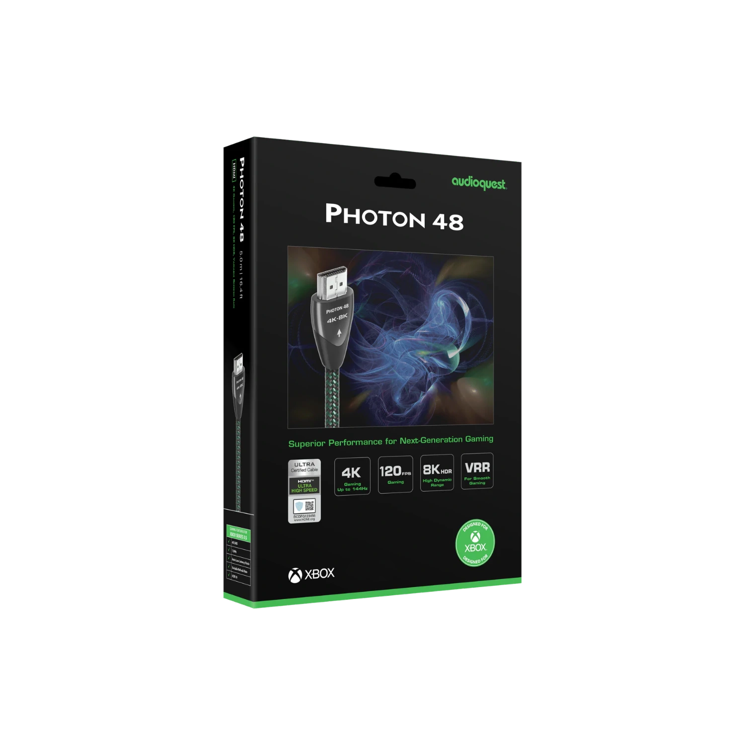 AudioQuest Photon 48 HDMI 2.1 48Gbps para gaming 4K 120Hz Xbox Distribuidor oficial Argentina