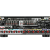 Panel trasero del Denon AVC-X4800H con 7 entradas HDMI, preouts de 11.4 y 11 terminales de parlantes