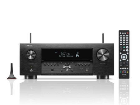 Denon AVC-X4800H con control remoto y micrófono de calibración Audyssey