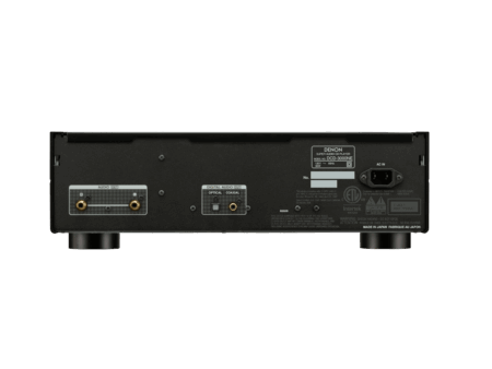 Panel trasero del Denon DCD-3000NE con salida analógica RCA y salidas digitales óptica y coaxial