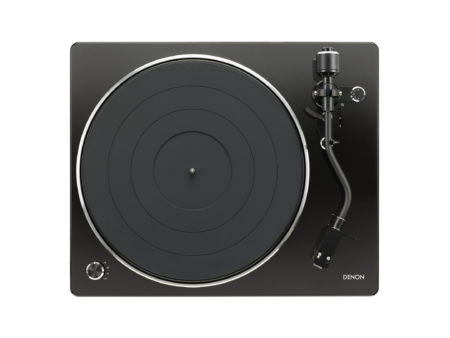 Denon DP-450USB vista superior con plato y brazo en S