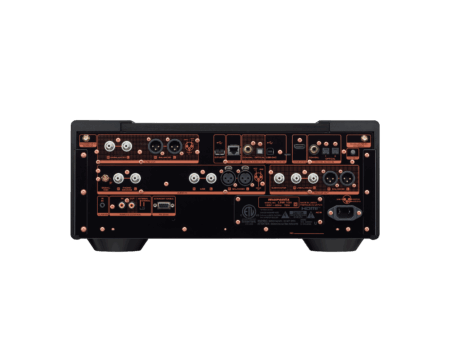 Panel trasero del Marantz LINK 10n con salidas XLR, HDMI ARC y entradas digitales Panel trasero del Marantz LINK 10n con salidas XLR, HDMI ARC y entradas digitales