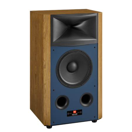 JBL 4369 sin rejilla vista tres cuartos con woofer de 15 pulgadas y bocina HDI