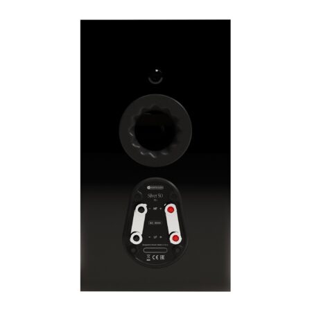 Monitor Audio Silver 50 8G panel trasero con puerto Silent Flow y bornes Monitor Audio Silver 50 8G panel trasero con puerto Silent Flow y bornes