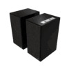 Par de parlantes activos Klipsch The Sevens vista en ángulo con rejilla