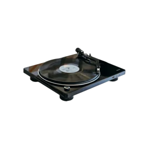 Bandeja giradiscos Denon DP-450USB con grabación USB vista tres cuartos Bandeja giradiscos Denon DP-450USB con grabación USB vista tres cuartos