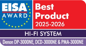 Premio EISA 2025-2026 para el Denon PMA-3000NE, el DCD-3000NE y la DP-3000NE