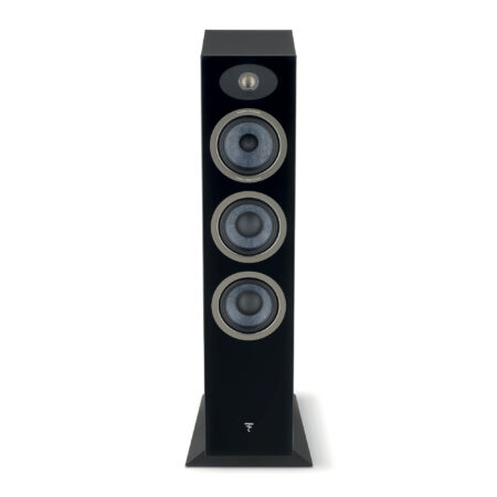 Focal Theva N°2 vista frontal con parlantes Slatefiber y tweeter TNF Focal Theva N°2 vista frontal con parlantes Slatefiber y tweeter TNF