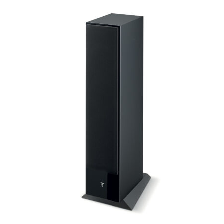 Focal Theva N°2 bafle de piso con rejilla magnética colocada Focal Theva N°2 bafle de piso con rejilla magnética colocada