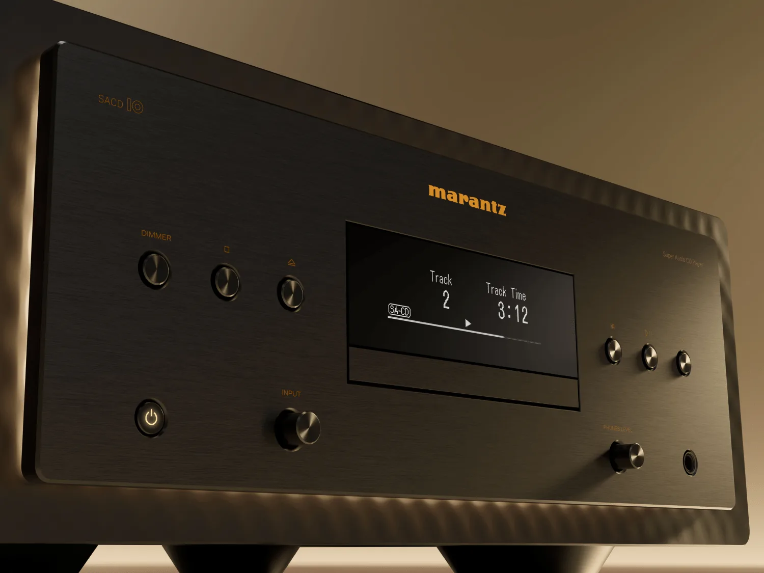 Frente del reproductor Marantz SACD 10 con su display