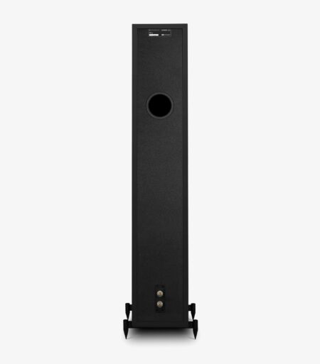 Wharfedale Diamond 12.4i panel trasero con puerto reflex y bornes