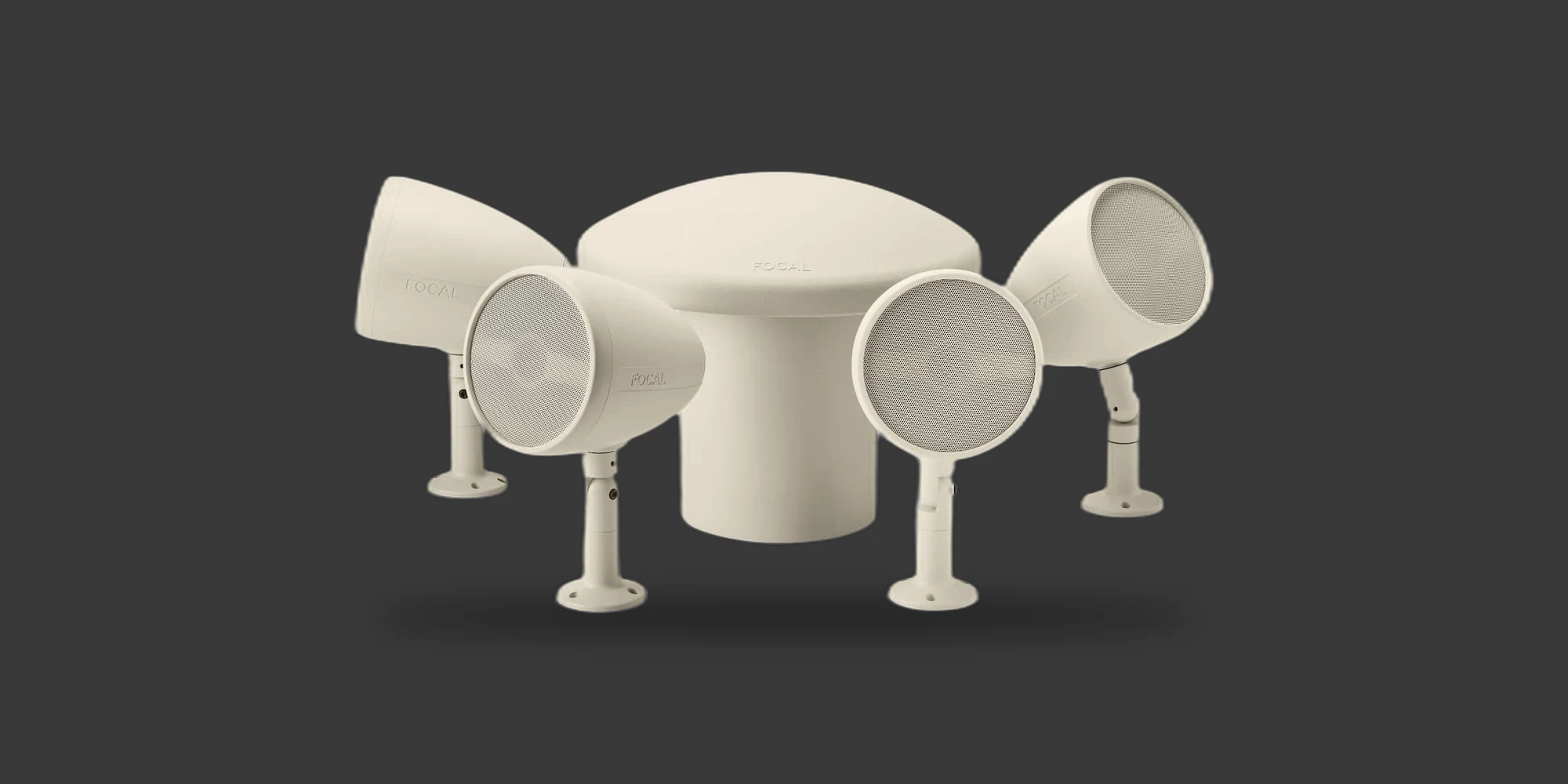 Sistema de exterior Focal Littora 200 Bundle 4.1 con cuatro satélites y subwoofer