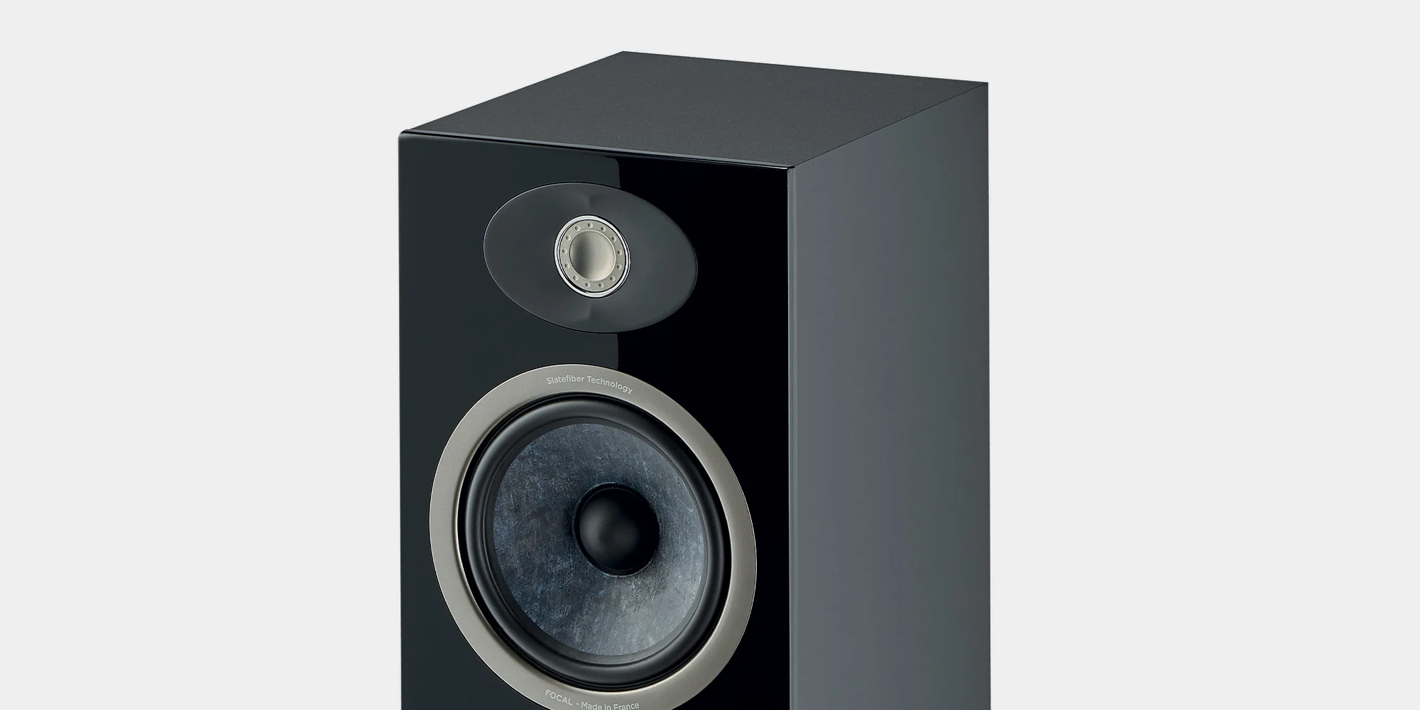 Focal Theva N°1 detalle del tweeter TNF y el woofer Slatefiber